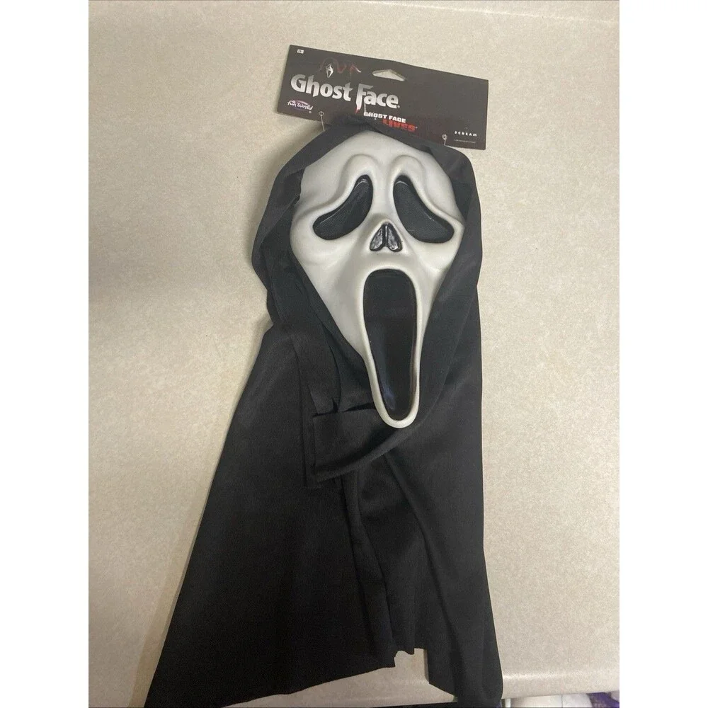 Fun World Easter Unlimited Scream Ghost Face Mask Hard Plastic Halloween 2021